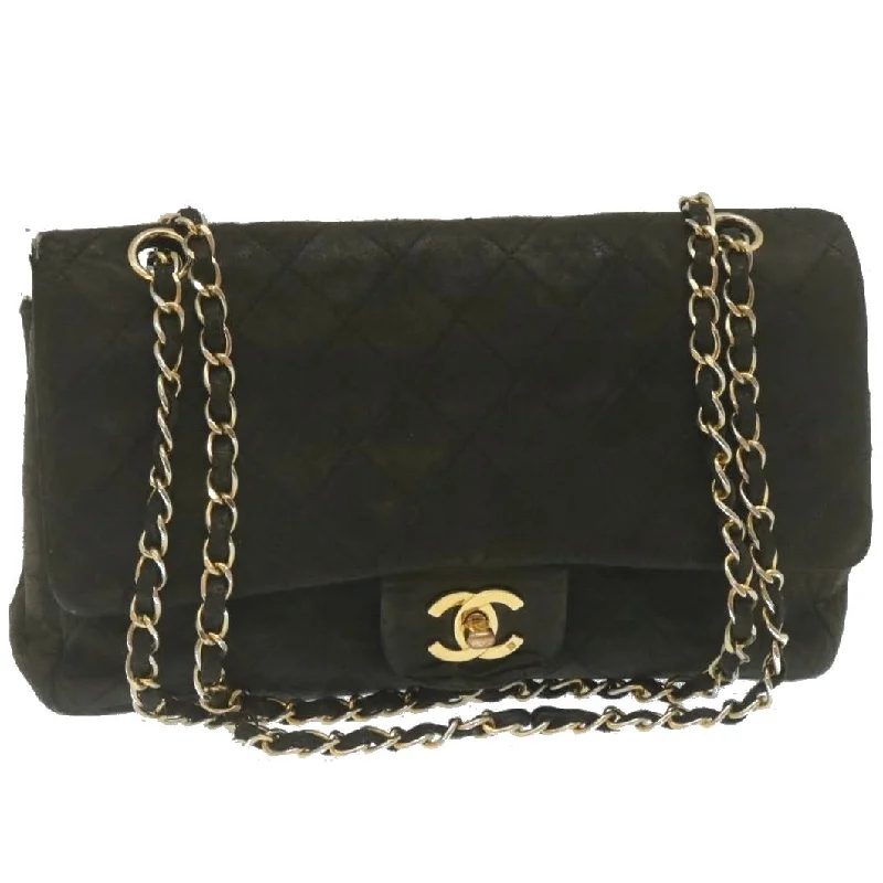 Chic CHANEL bags for street fashion -CHANEL Classic Matelasse 25 Chain Flap Shoulder Bag Lamb Skin Black am2320gA