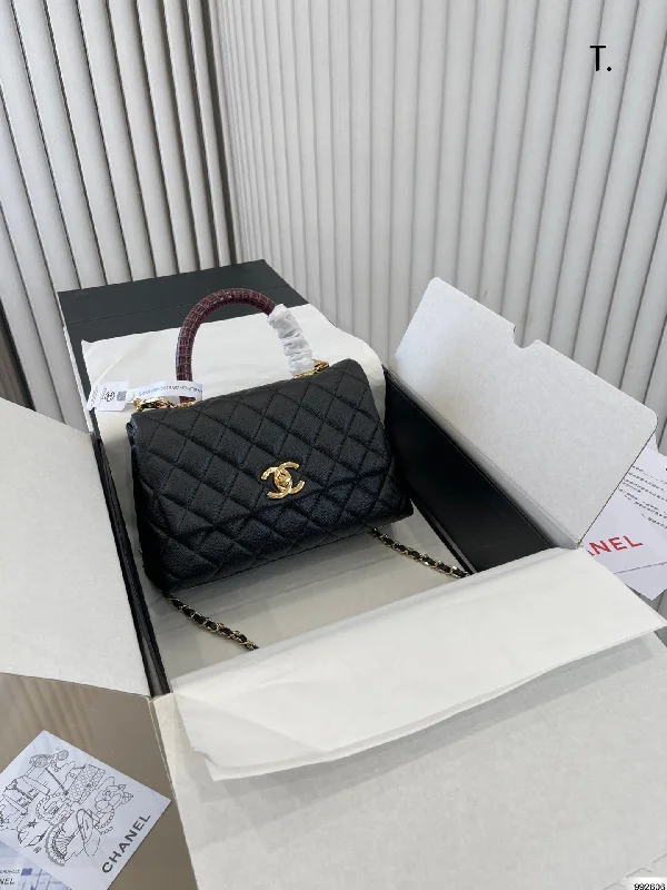 CHANEL handbags with chain strap -CHANEL COCO HANDLE BAG HANDBAG