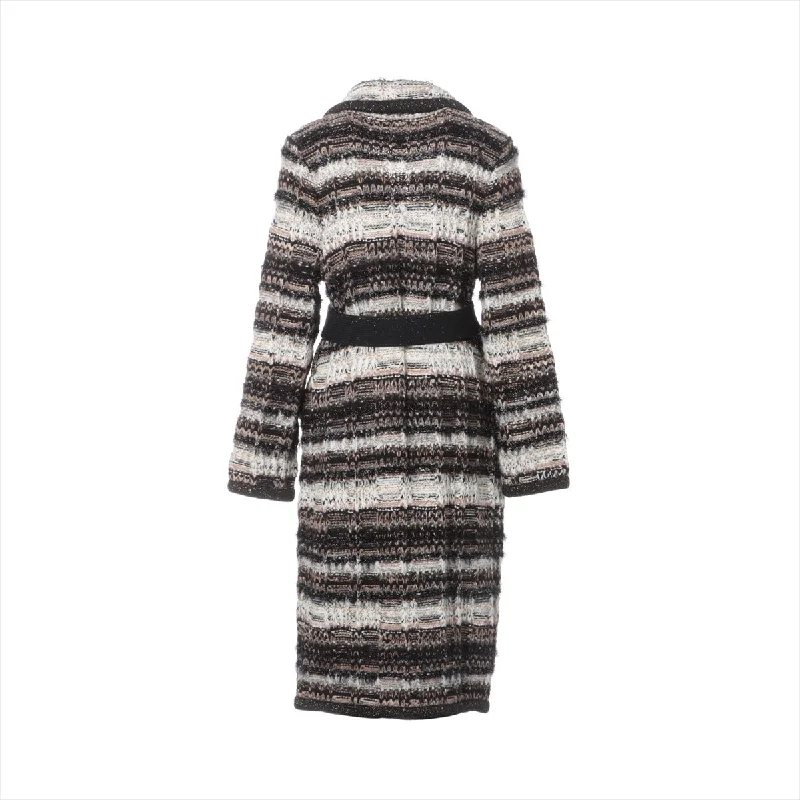 Chanel Coco Wool Gauntcoat 36  Multicolor P62580K48086 Belt to