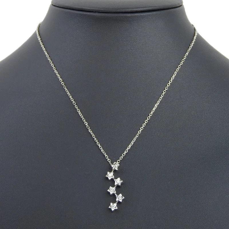 Buy CHANEL pendant necklaces -Chanel comet star necklace K18 white g x diamond about 7.4g comet star ladies  in quality