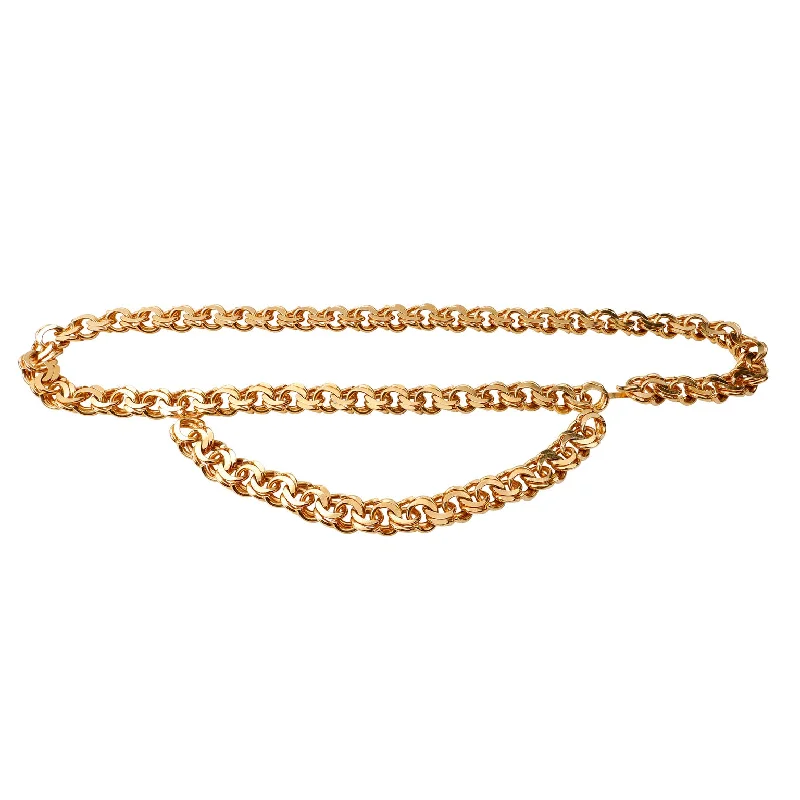 Chanel Double Thick Link Gold Chain Belt