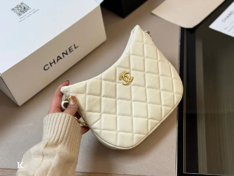 CHANEL bags with silver hardware -CHANEL Hobo Handbag Bag