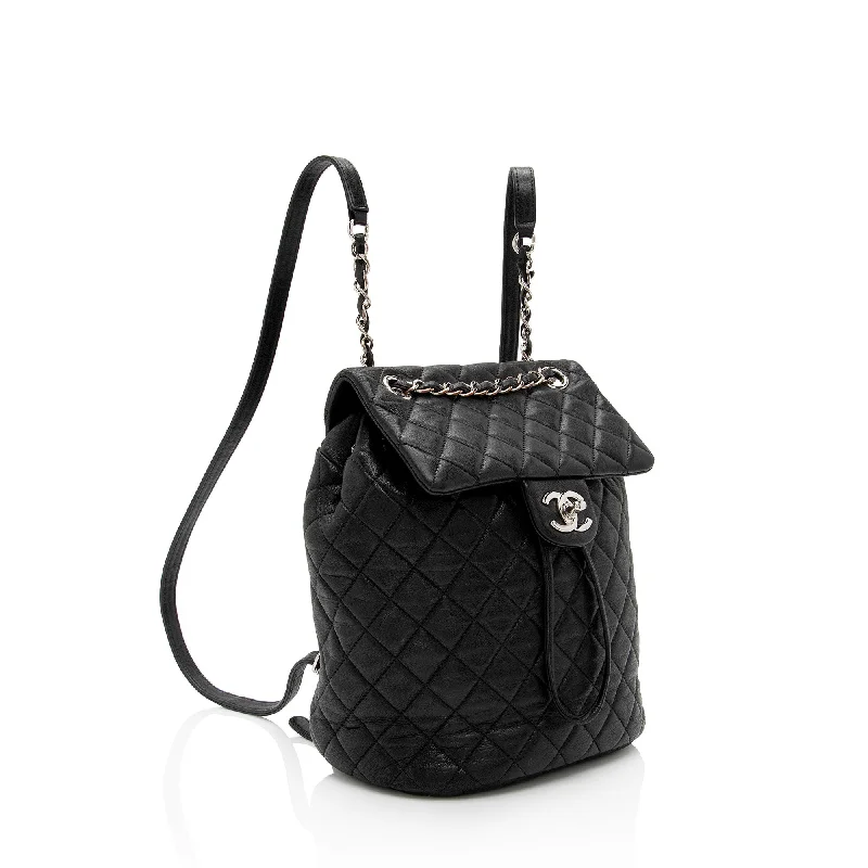 CHANEL bags with leather lining -Chanel Lambskin Urban Spirit Small Backpack (YEvGDF)