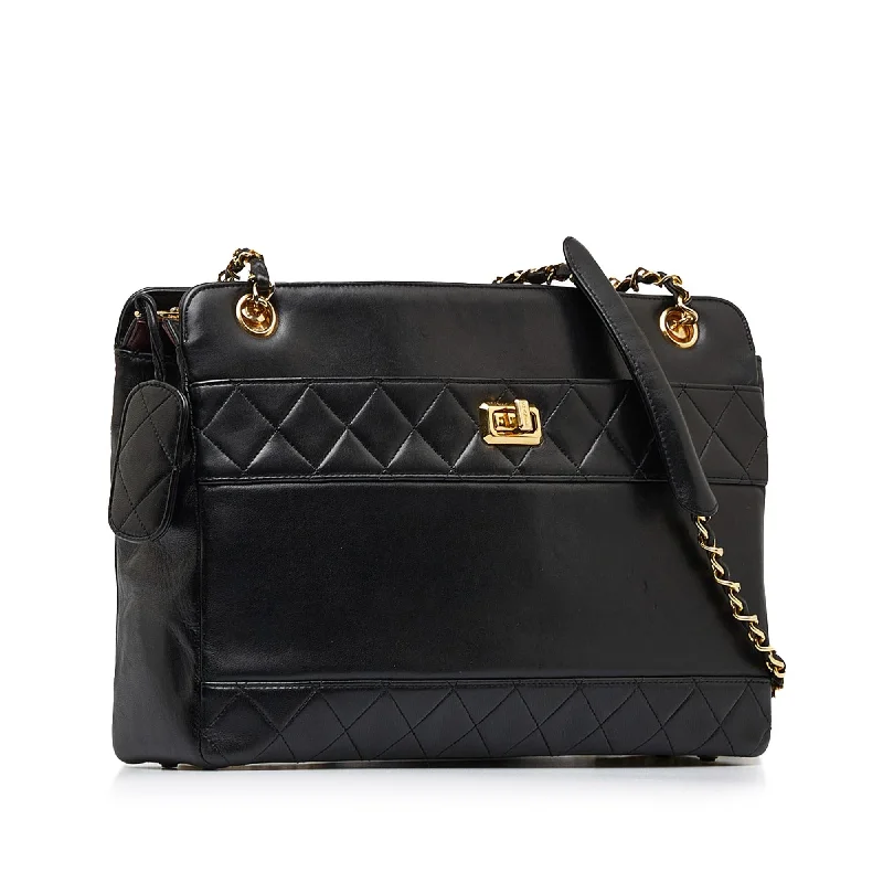 Buy CHANEL bags with plush leather -Chanel Matelasse Lambskin Chain Crossbody (gbepOg)