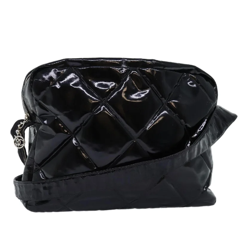 CHANEL bags in various colors -CHANEL Matelasse Shoulder Bag Enamel Black CC  bs13762