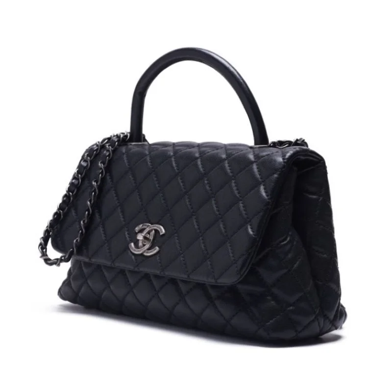 CHANEL bags for collectors and fashionistas -CHANEL Matrasse Coco Handle 2WAY Handbag Caviar S Black (Silver G ) Handbag  Shoulder Bag  Handbag Hybrid 【 Ship】 Ladies Online