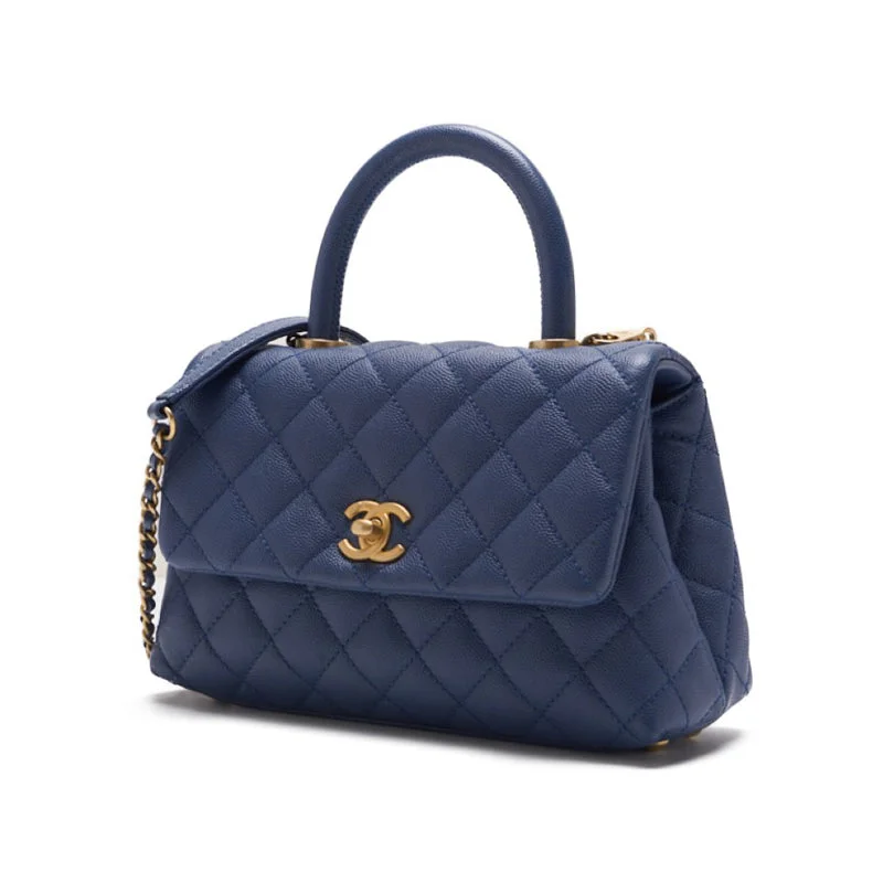 Buy new CHANEL bags 2025 -CHANEL Matrasse Coco Handle 2WAY Handbag Caviar S Blue  Handbag  Shoulder Bag Ladies Handbag Hybrid 【 Ship】 Ladies Handbag Ladies Handbag Ladies Handbag Ladies Handbags