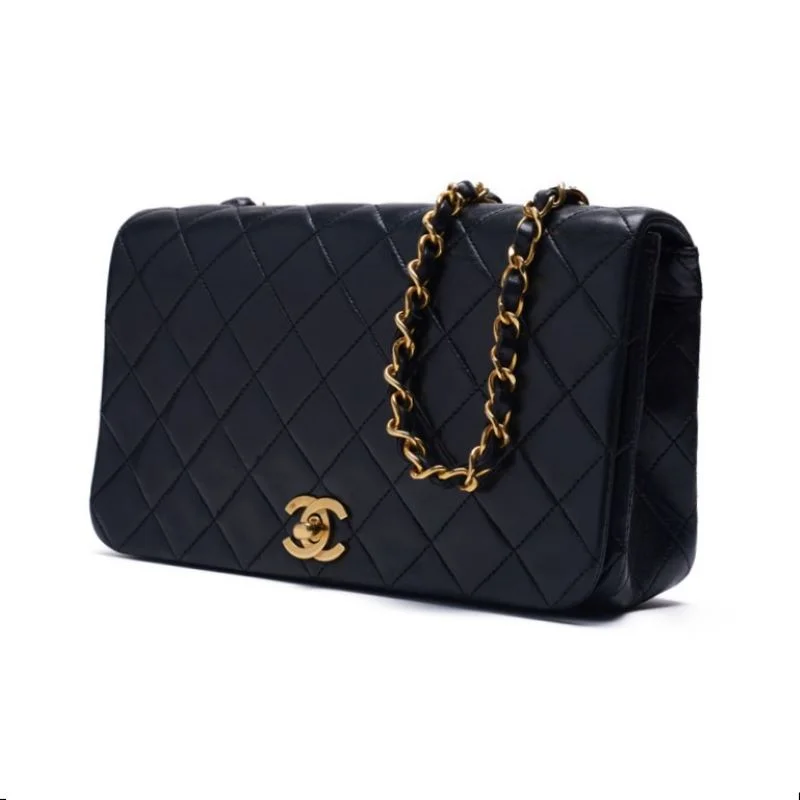 Buy CHANEL bags with leather exterior -Chanel Matrasse Full Flap Chain Shoulder  Black  Shoulder Bag  Shoulder Bag Ladies Shoulder Bag Hybrid 【 Ship】【SS】 Rush Mountain Online