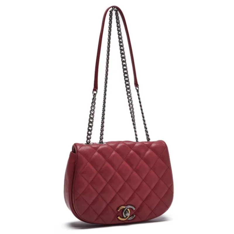 Buy CHANEL bags with high-quality craftsmanship -Chanel Matrasse Full Flap Chain Shoulder Caviar S Red (Gen x Silver Gold) Shoulder Bag Mini Shoulder Bag  Bag Hybrid   Delivery] Dutch Shark Online