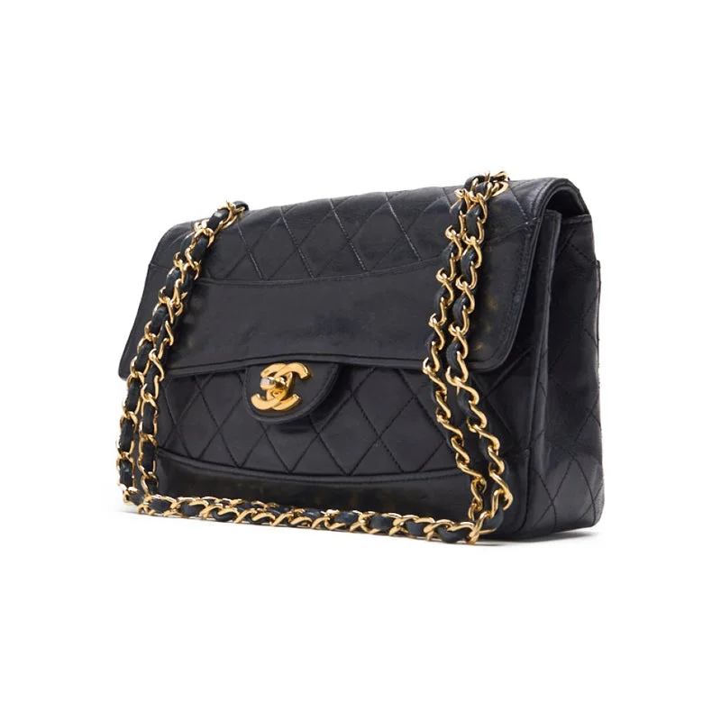 CHANEL bags with iconic quilting -Chanel Matrasse Turn-Lock  Flap Chain Shoulder  Black  Shoulder Bag  Shoulder Bag Ladies Shoulder Bag Hybrid 【 Ship】【SS】 E-