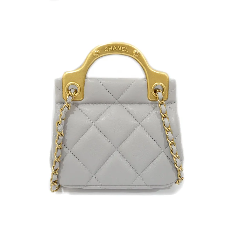 CHANEL bags for fashion-forward women -CHANEL Mini Chain Shoulder Bag AP2271 Gr Matrasse  Flap Bag