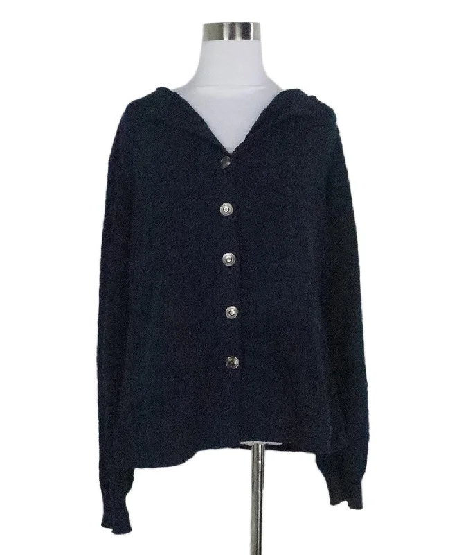 Buy CHANEL cardigans and wraps -Chanel Navy Cotton Cardigan sz 12