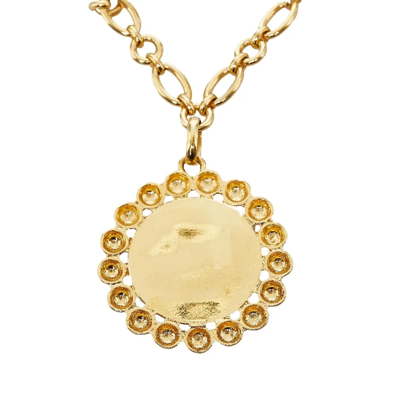 CHANEL watches with elegant dials -Chanel Oversized Cambon Medal Necklace (186ose)