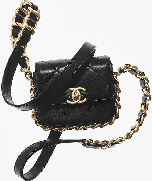 Classic CHANEL bags in modern colors -CHANEL QUILTED CALFSKIN MINI FRAMING CHAIN BAG