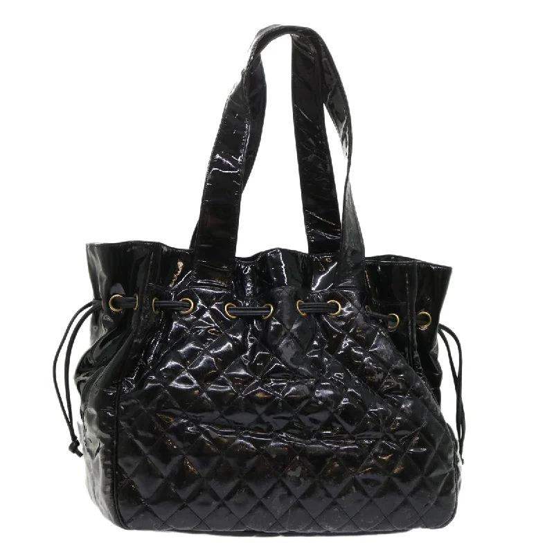 CHANEL bags for collectors and fashionistas -CHANEL Shoulder Bag Patent leather Black CC  bs6675