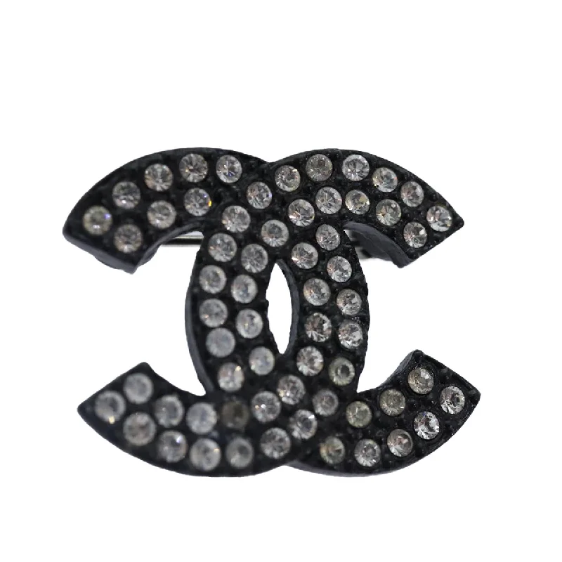 Buy CHANEL earrings with gold-plated finish -CHANEL Stone Brooch metal Silver CC  89004