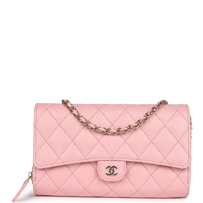 Buy CHANEL bags with fast delivery -Chanel Wallet On Chain WOC Pink Caviar Light Gold Hardware