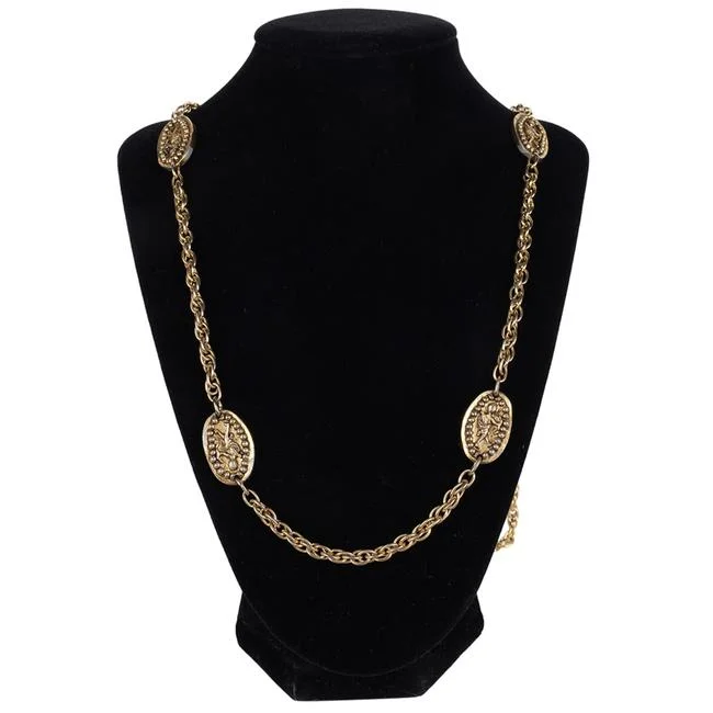 Buy CHANEL statement necklaces -Paris Depose Chain Link Necklace (Authentic Pre-owned)