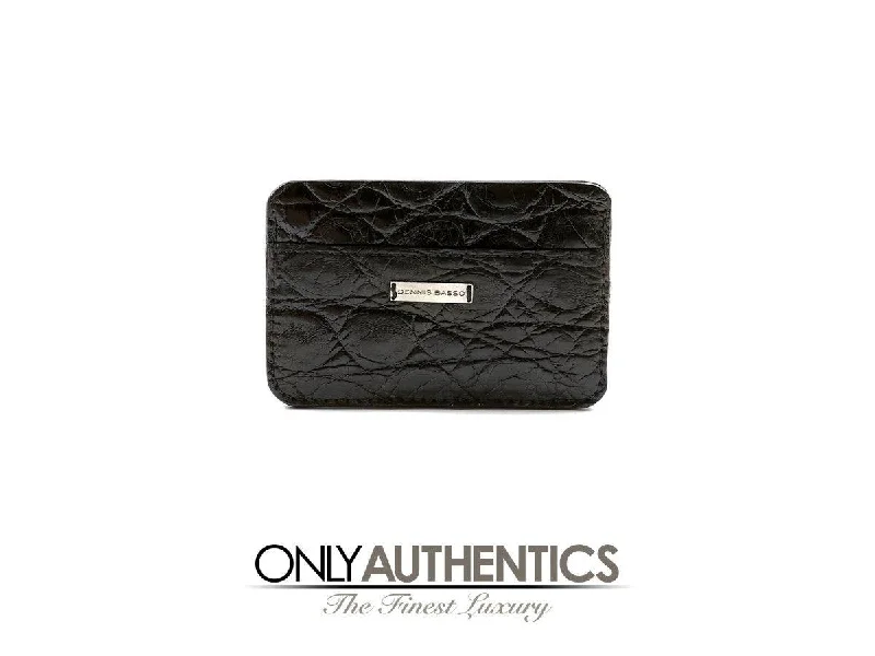 Designer CHANEL bags with fashion-forward look -Dennis Basso Black Alligator Wallet