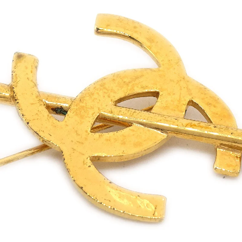 CHANEL iconic brooches -CHANEL 1993 Arrow Brooch Pin Gold 28 AK38026c