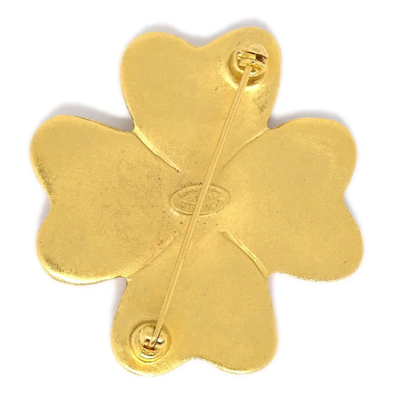 Buy CHANEL chain necklaces -CHANEL 1995 Clover Brooch Pin Gold 85060