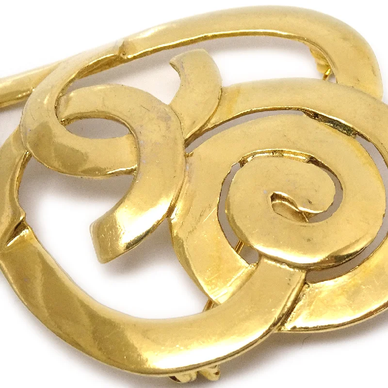 Buy CHANEL earrings online -CHANEL 1995 Heart Brooch Pin Gold 95P