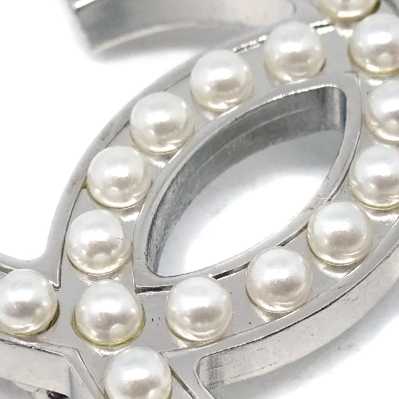 Buy CHANEL bracelets with modern textures -Chanel Artificial Pearl Brooch Pin Silver