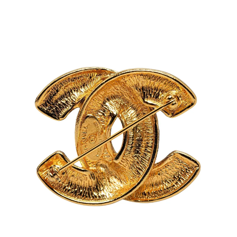 CHANEL iconic brooches -CHANEL CC Quilted Brooch Costume Brooch