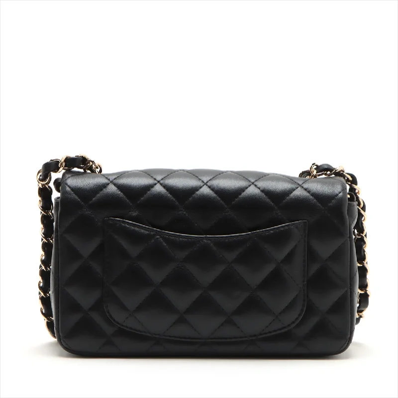 CHANEL bag with detachable chain -Chanel Mini Matrasse 20  Single Chain Single Chain Bag Black Silver  A69900