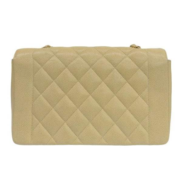 CHANEL bags with exclusive designs -CHANEL Around 1992 Made Diana Flap Chain Bag 25Cm Beige