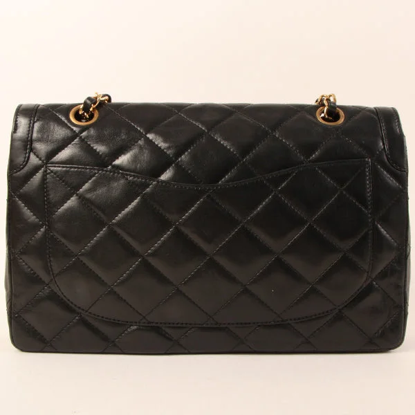 Buy CHANEL bags with high-quality materials -CHANEL Around 1992 Made Paris Limited Design Flap Chain Bag Black