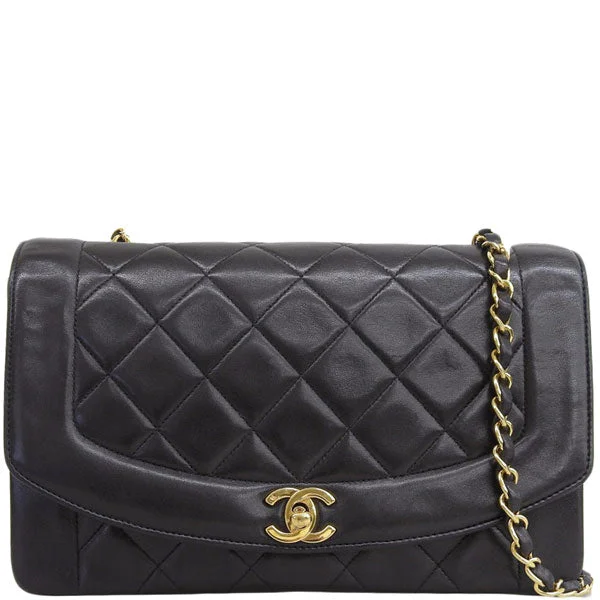 CHANEL travel bags -CHANEL Around 1997 Made Diana Flap Chain Bag 25Cm Black