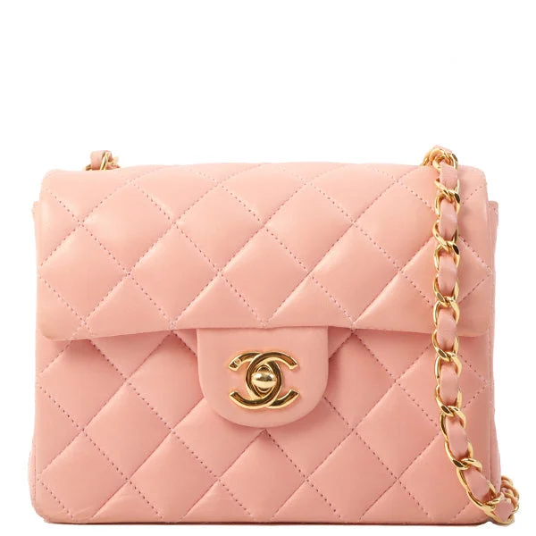 Vintage CHANEL bags for sale -Chanel Around 2003 Made Classic Flap Chain Bag Mini Pink