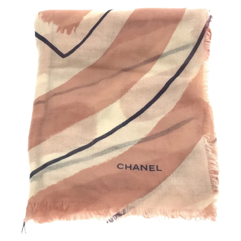 CHANEL Cashmere Stole Shawl Women's Pink