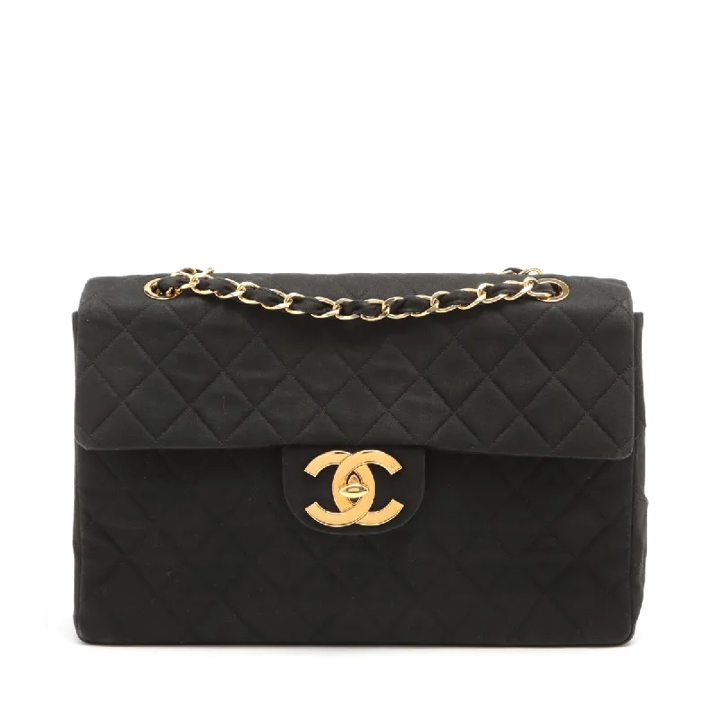 Luxury CHANEL bags for women -Chanel Decamatrasse Cotton Single Flap Double Chain Bag Black Gold  2nd