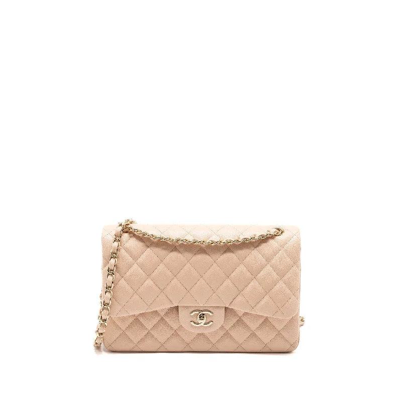 Vintage CHANEL bags for sale -Chanel Jumbo Classic Double Flap Bag Caviar Beige LGHW (Microchip)