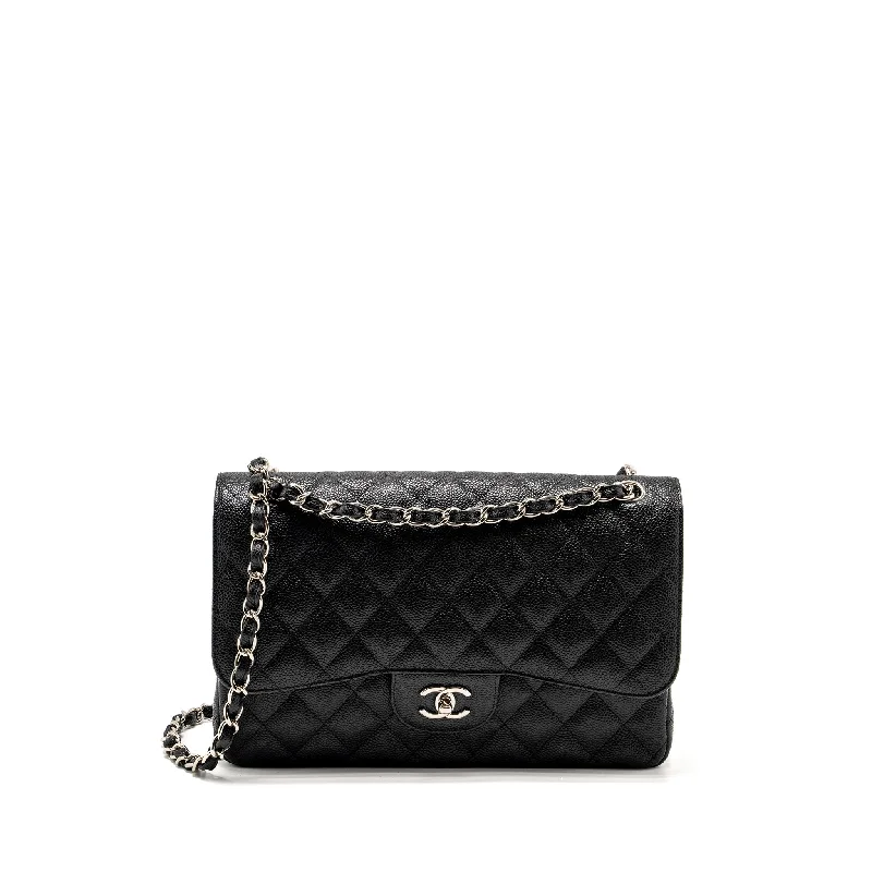 New CHANEL bag releases for 2025 -Chanel Jumbo Classic Double Flap Bag Caviar Black SHW