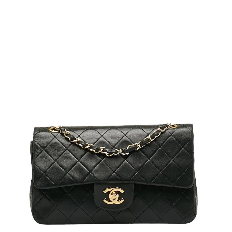 New arrivals of CHANEL bags -CHANEL Classic Double Flap Small in Lambskin Black Quilted