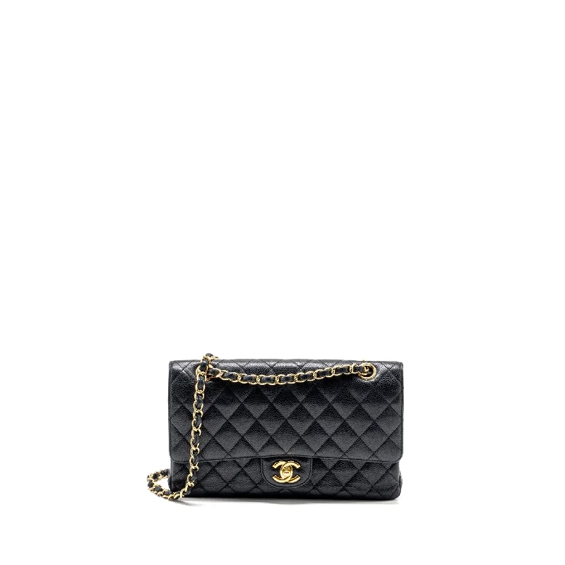 Buy CHANEL bags in exclusive colors -Chanel Medium classic double flap bag caviar Black GHW