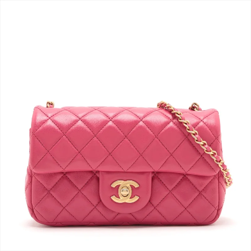 Designer CHANEL bags for fashion lovers -Chanel Mini Matrasse 20  Single Chain Bag Coco Ball Pink Gold