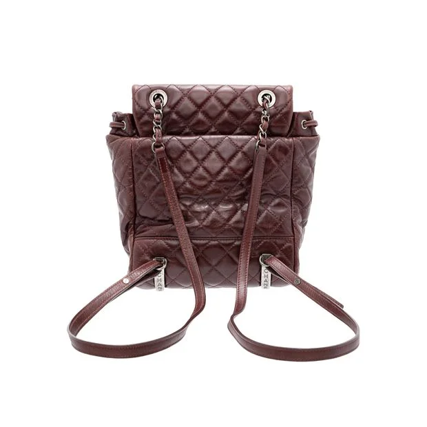 CHANEL 2025 collection bags -CHANEL Paris-Salzburg Mountain Maroon Calfskin Leather Backpack