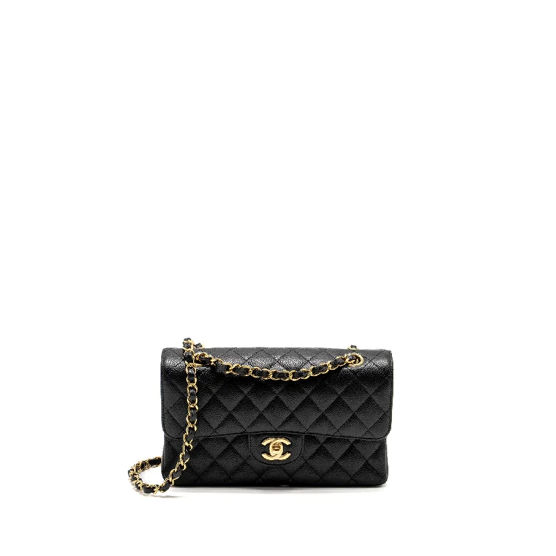 CHANEL bags for special events -Chanel Small Classic Double Flap Bag Caviar Black GHW(microchip)