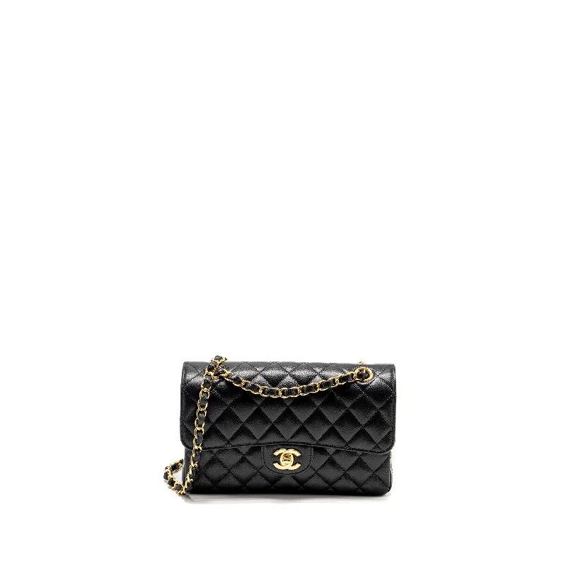 CHANEL bags for evening wear -Chanel Small Classic Double Flap Bag Caviar Black GHW